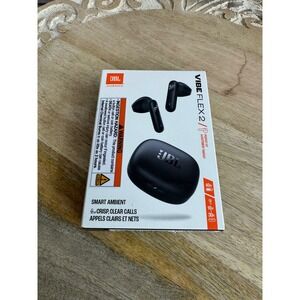 JBL Vibe Flex 2 True Wireless Earbuds Black Bluetooth Deep Bass IP54 40H Battery